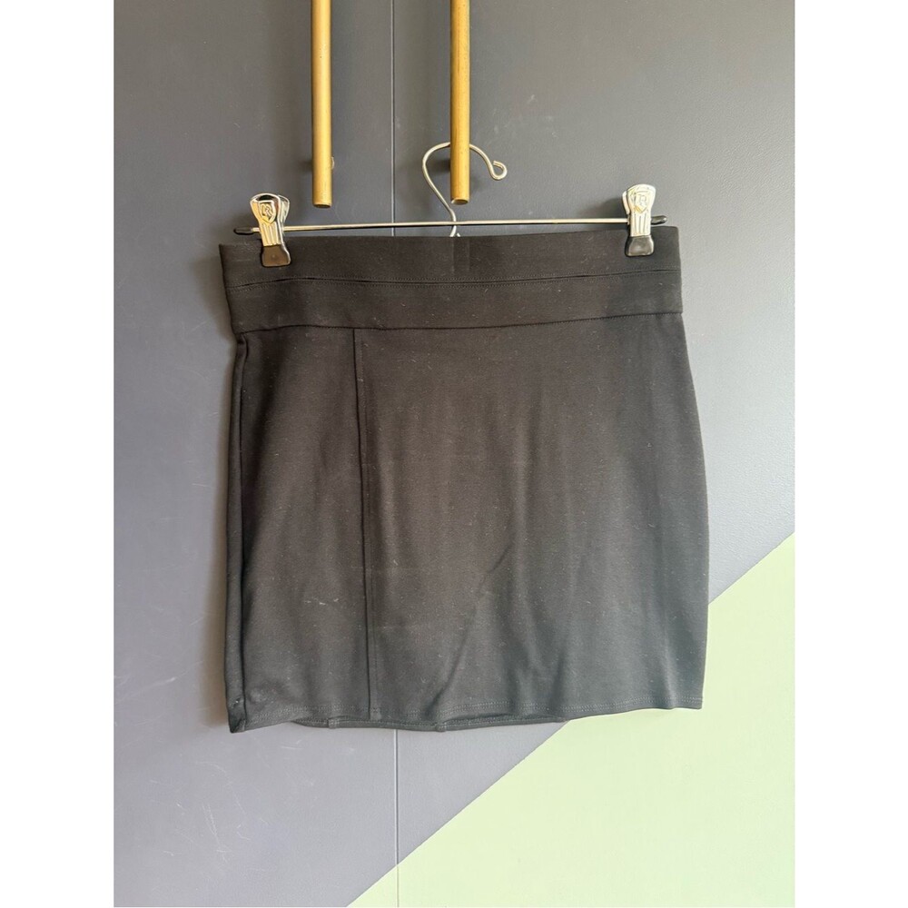 Helmut Helmut Lang Minimalist Black Knit Bandage Mini Skirt, Size XS, EUC